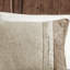 Édredon 7 pièces en faux suède brun clair - Literie de style chalet souple avec coussins brodés-124314766-124314763
