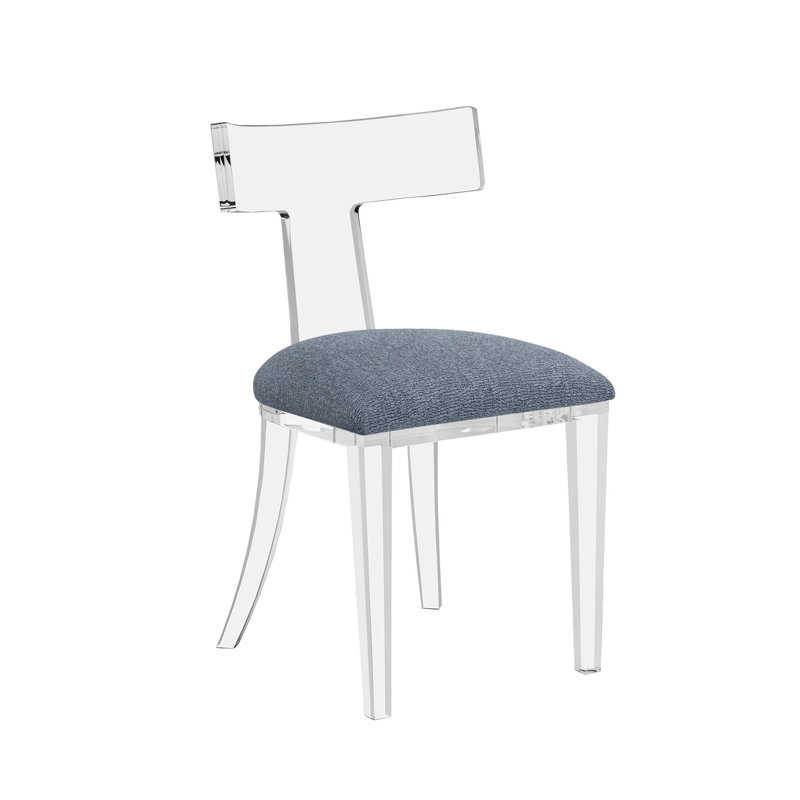 Tristan Upholstered Dining Chair, Azure