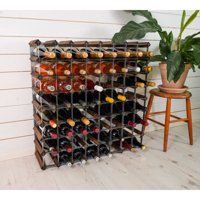 Brejon 72 - Bottle Solid Wood Wine Bottle Rack