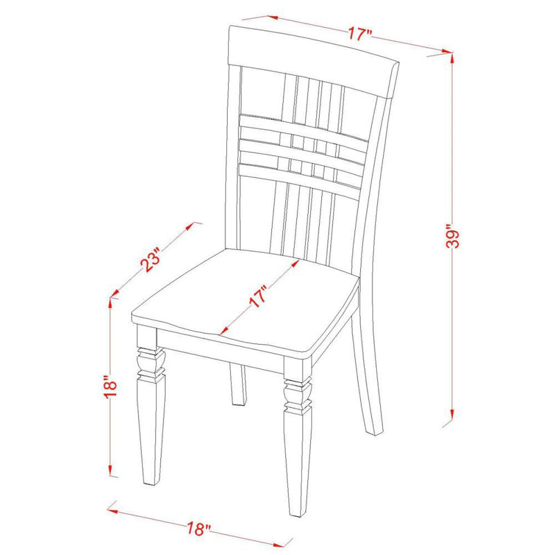 7 Piece Dining Set Consist of an Oval Dining Table with Butterfly Leaf and 6 Kitchen Chairs, Black & Cherry, Black/Cherry