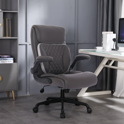 Fauteuil de direction ergonomique en similicuir avec repose-tête Llambrini