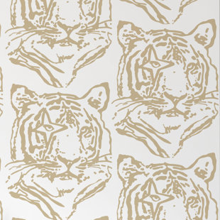 Rouleau de papier peint L 30 pi x l 27 po Star Tiger (Ensemble de 2)