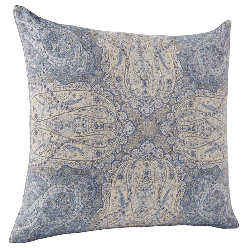 Elinar Paisley Wool Reversible Throw Pillow
