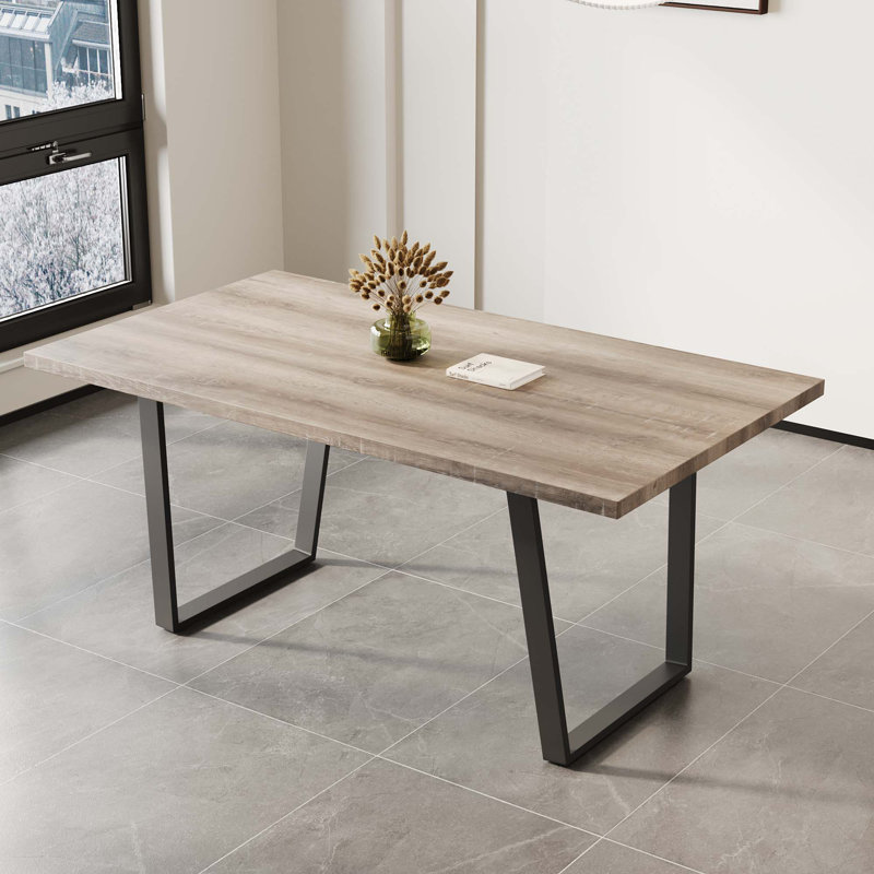62.9-Inch Rectangular MDF Dining Table