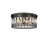 Crystal Flush Mount Ceiling Light, Contemporary Ceiling Lighting Fixture, E12 3-Lights Industrial Close To Ceiling Lighting For Bedroom, Living Room, Kitchen Island (Black)-881842789