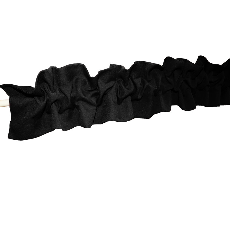 Window Valance, 144" W x 9" L, Black
