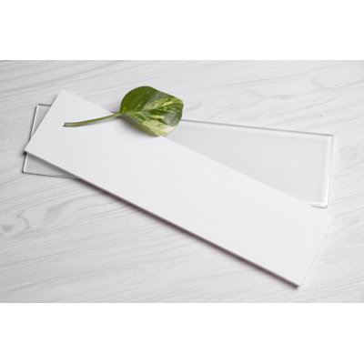 Quality Value Series 3" x 12" Straight Edge Glass Subway Tile