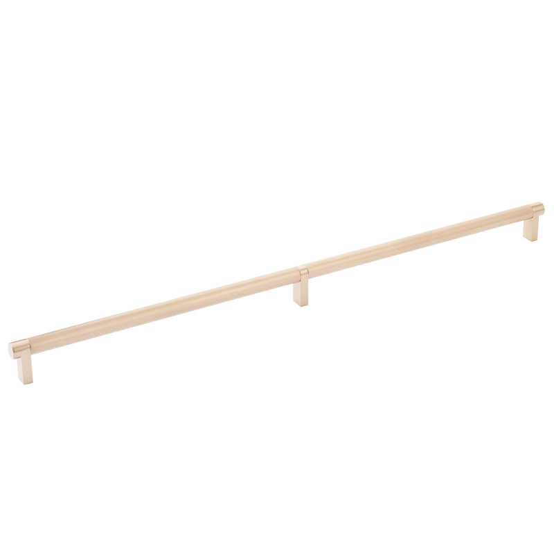 Select Cabinet Pull Bar / Handle Pull, 20", Knurled Bar Satin Copper