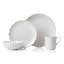 French Perle Scallop 4-Piece Place Setting