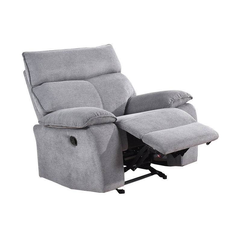 Fauteuil inclinable oscillant, gris, Manual Recline