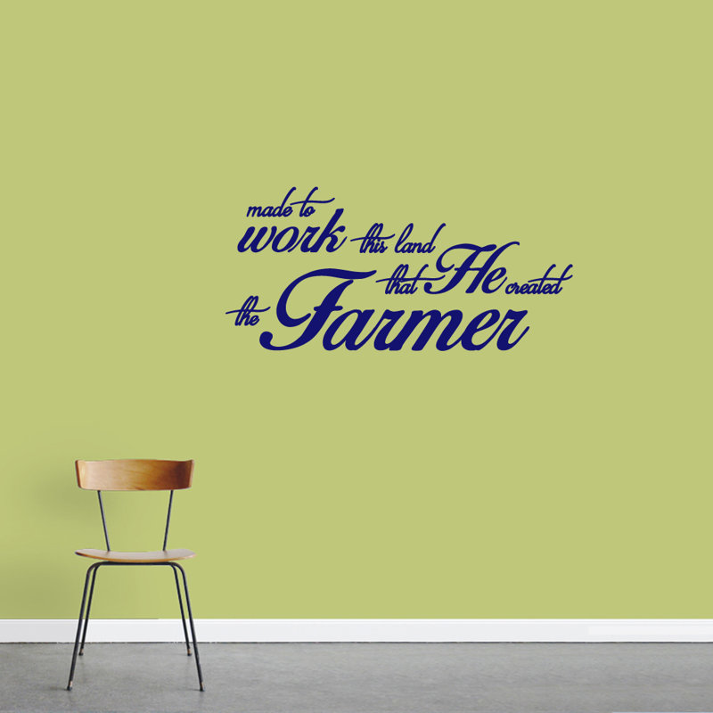 Décalcomanie murale « the agriculteur quote », Bleu marine
