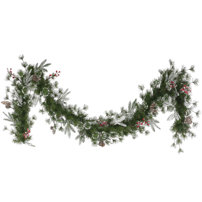 110'' in. Faux Pine Garland
