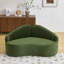 Deux places incurvées avec chenille, amovibles, confortables pour une assise à long terme, style rétro, appartements convenables en chenille, doux et doux, assise moyenne, idéal