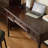 Classic Dark Brown 3-drawer Solid Wood Desk