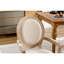 Chaise de salle à manger en bois massif de style français, ensemble de 2