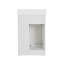 Ensemble de meuble-lavabo 24 po avec lavabo simple, meuble-lavabo sous-comptoir Farmhouse avec portes de grange coulissantes et 2 tiroirs, meuble-lavabo autoportant, blanc