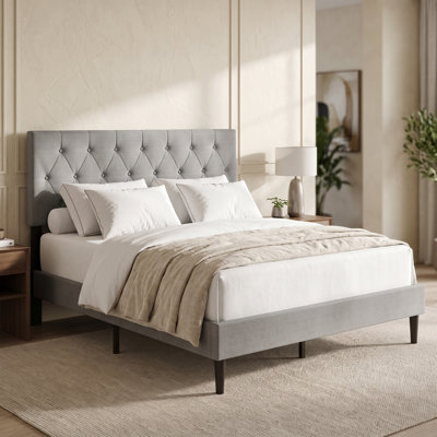 Coventry King Tufted Upholstered Platform Bed