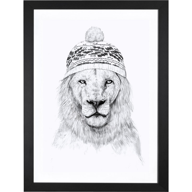 « winter is prochain ii » par balazas solti, impression, Cadre noir, H 24 po x l 16 po x P 1 po