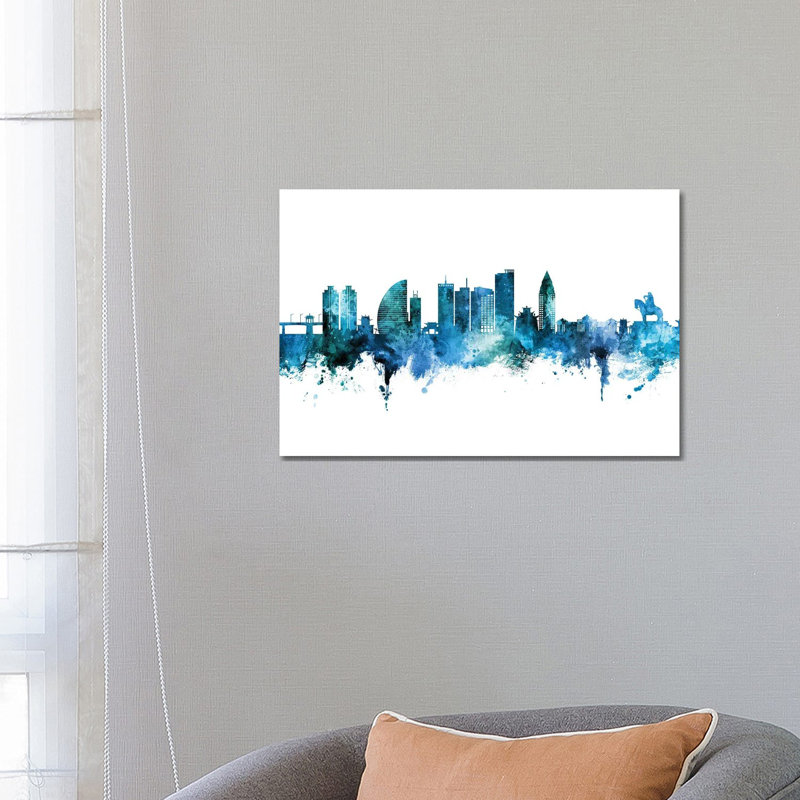 Ulaanbaatar Mongolia Skyline by Michael Tompsett - Wrapped Canvas Gallery-Wrapped Canvas Giclée