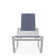 Holna Outdoor Rust-Resistant Metal Chaise Lounge