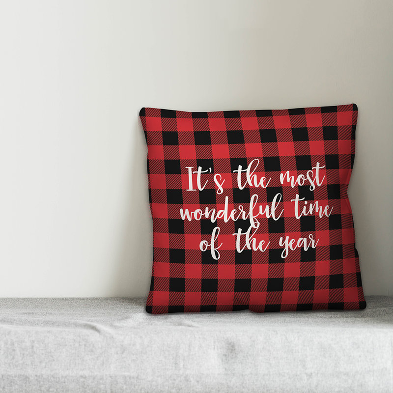  C'est le coussin le plus merveilleux de l'année à carreaux Buffalo, Coussin décoratif