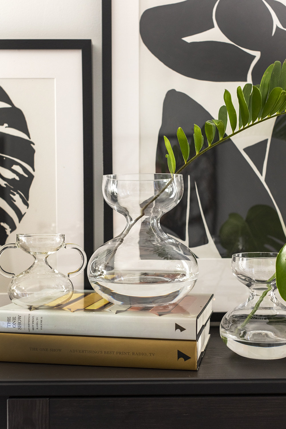 Eske Handmade Glass Table Vase, 8" H x 6.75" W x 6.75" D