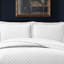 Bedspread Diamond Check Embossed Set with Pillow Shams, Textured All-Season Comfort, Single, Double, King & Super King-116481315-116481314