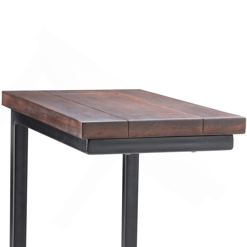 C Side Table - Dark Cognac Brown