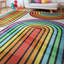 Tapis lavable arc-en-ciel rétro multicolore Well Woven-97205349