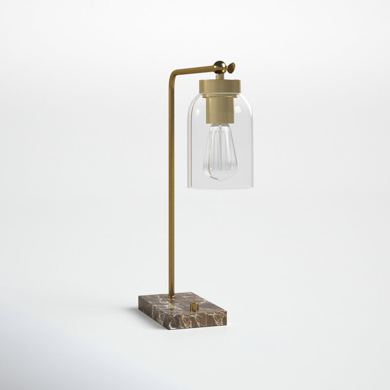 Gemma Adjustable Desk Lamp, Antique Brass