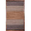 Tapis brun tissé à la main à motif géométrique Encarnacion-1810287342
