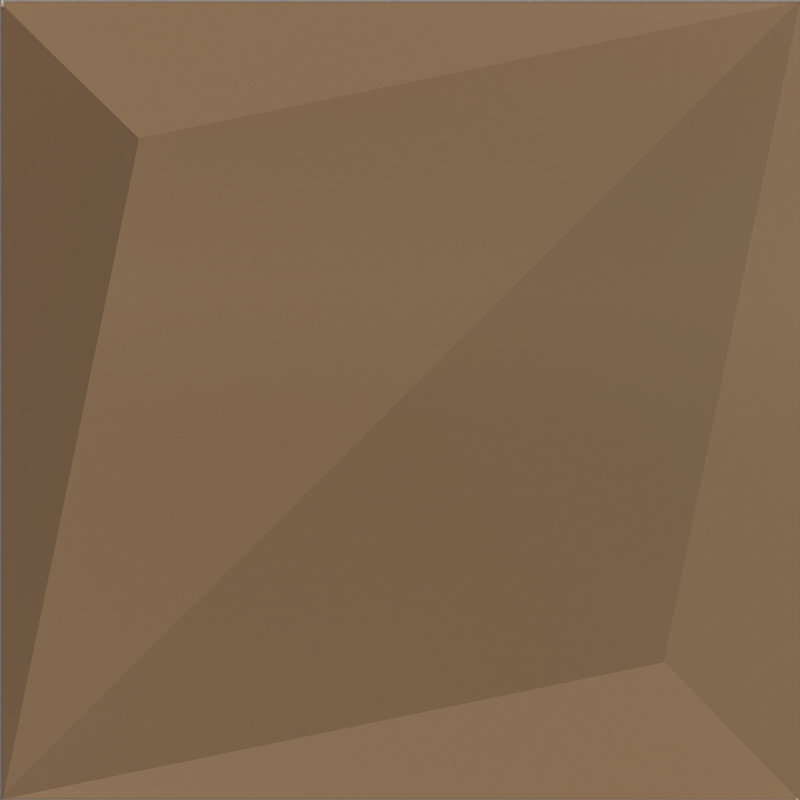 Mediterraean Decor Reliefs 15 x 15 cm Beveled Ceramic Tile, Bronze