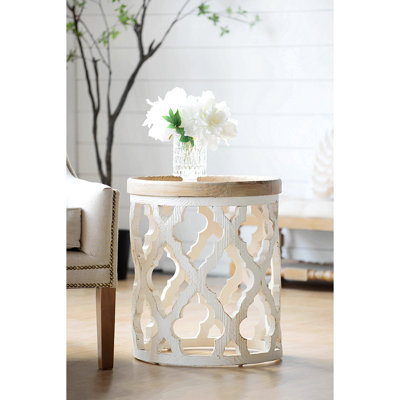Schlenker Solid Wood Tray Top Frame End Table,Wood end table