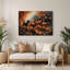 Dogs Portuguese Podengo Black Metal Wall Art-824637408