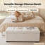 Banc de rangement moderne pour chambre à coucher avec compartiment caché