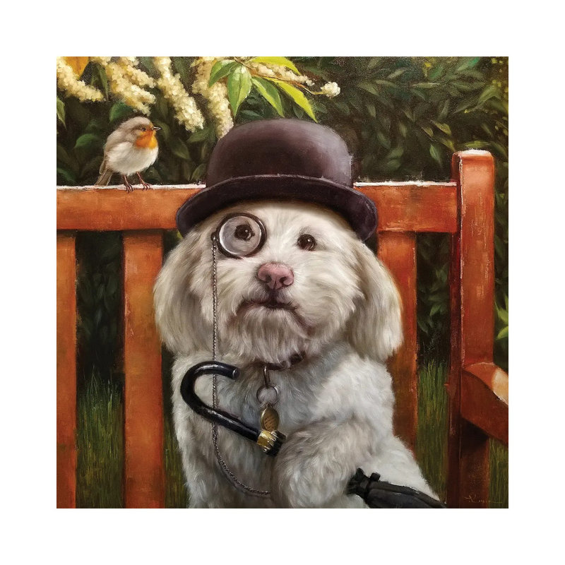 Alfie 1 Piece Wrapped Canvas Painting, 30.48 cm H x 30.48 cm W