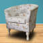76cm Wide Tufted Tub Chair