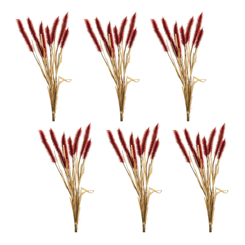 Ensemble de 6 pelouses d'automne, Rouge, H 23 po x l 9 po x P 2 po