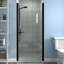 Porte de douche en verre pivotante sans cadre de l 24 à 26 po x H 72 po avec verre certifié-72146918-129687861