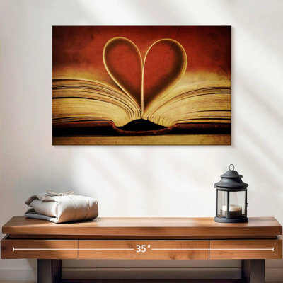 Kerner Book Pages in Heart Shape