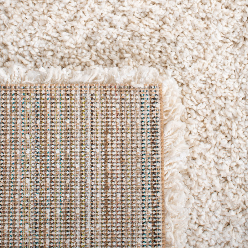 Okeelanta Shag 500 Performance Solid Color Rug, Rectangle 3'11" x 6'