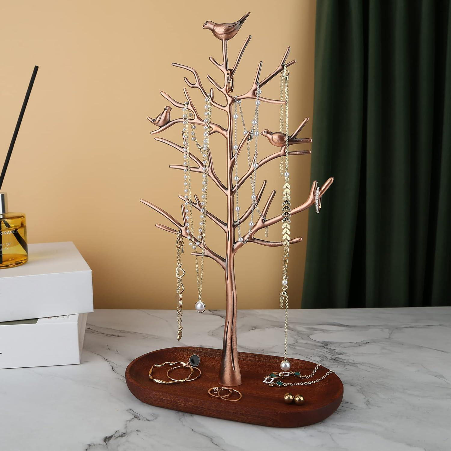Latitude Run® Tree-Shaped Branch Storage Rack (Vintage Color) With ...