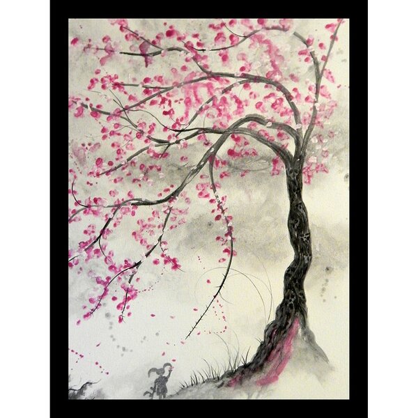 cherry blossom tree framed picture