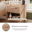 40cm W Manufactured Wood Bedside Table