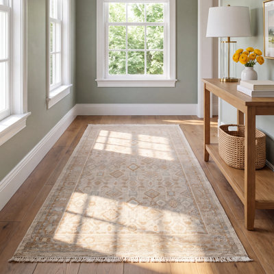 Hand-Knotted Oriental Wool Rug
