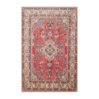 Tapis traditionnel rouge / bleu