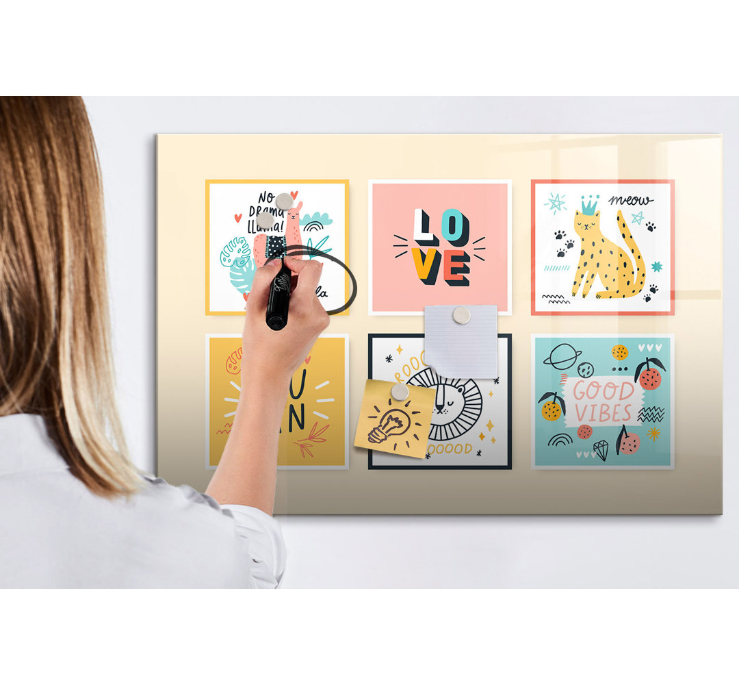 Magnetic Glass Dry Erase Board