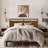 Modern Farmhouse Wood King Platform Bed Set with Adjustable Headboard-1190646689