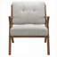 Fauteuil en tissu massif classique gris Mid-Century-730848608
