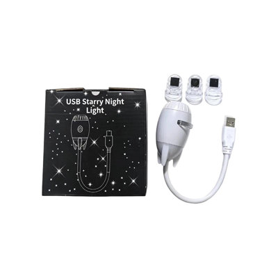 Night Light USB Star Projector Night Light 3 Projection Lenses Plug-in Decor Light For Bedroom Car Party